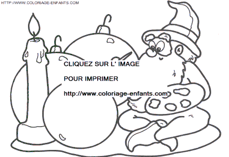 coloriage Fetes Noel Lutins