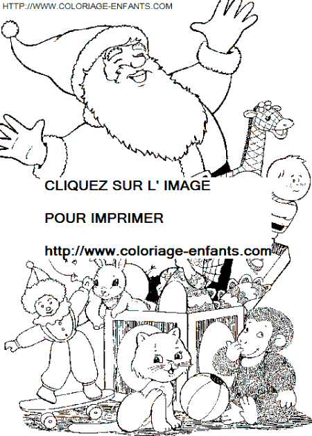 coloriage Fetes Noel Maison Pere Noel