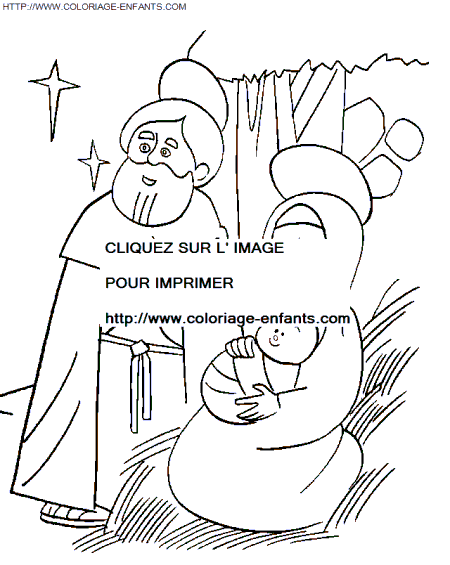 coloriage Fetes Noel Nativite