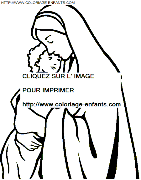 coloriage Fetes Noel Nativite