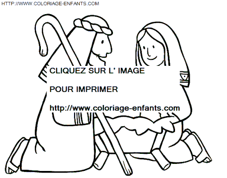 coloriage Fetes Noel Nativite