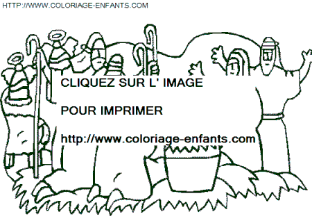 coloriage Fetes Noel Nativite