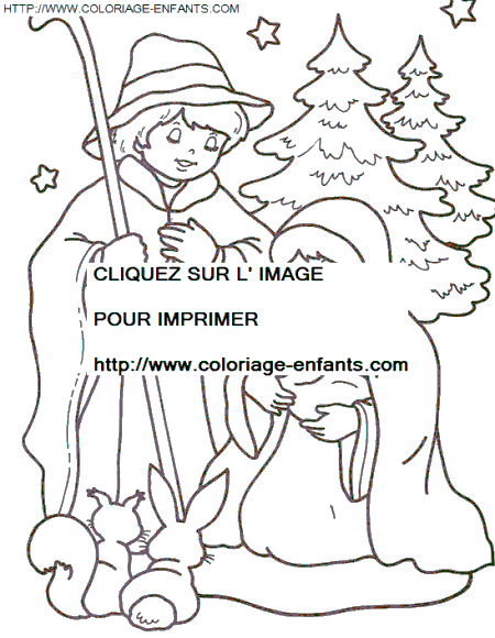 coloriage Fetes Noel Nativite