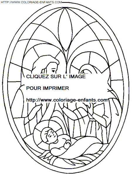 coloriage Fetes Noel Nativite