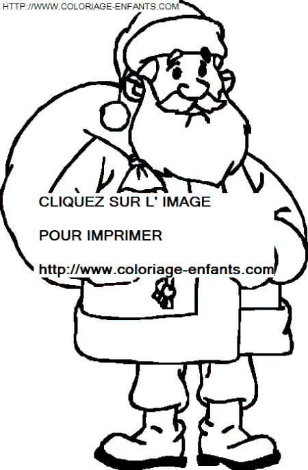 coloriage Fetes Noel Papa Noel