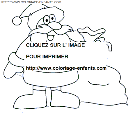 coloriage Fetes Noel Papa Noel