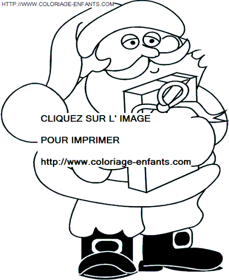 coloriage Fetes Noel Papa Noel