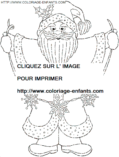 coloriage Fetes Noel Papa Noel