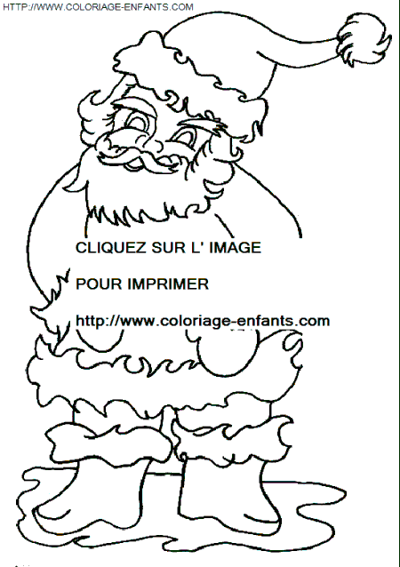 coloriage Fetes Noel Papa Noel