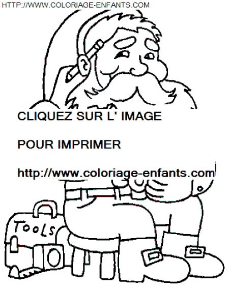 coloriage Fetes Noel Papa Noel