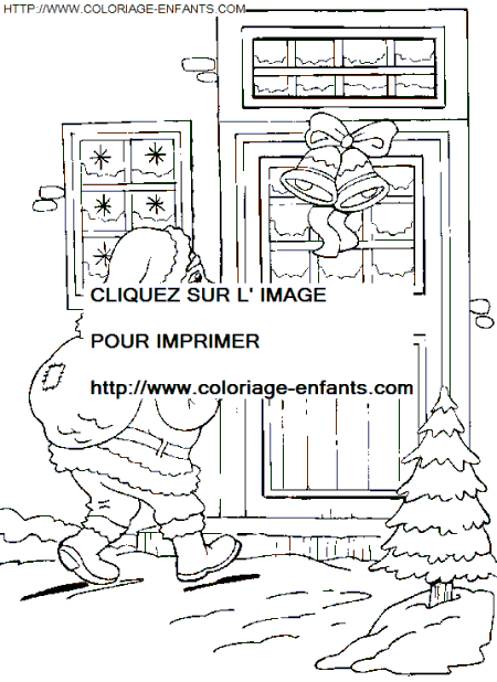 coloriage Fetes Noel Papa Noel