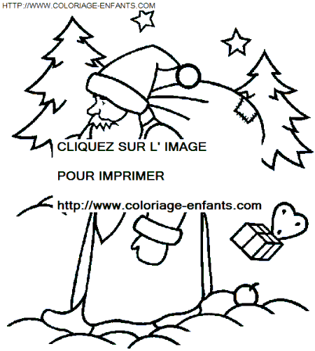 coloriage Fetes Noel Papa Noel