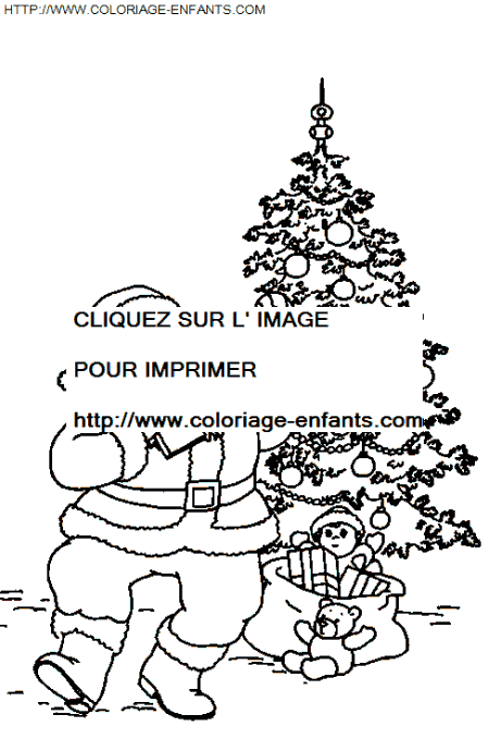 coloriage Fetes Noel Papa Noel