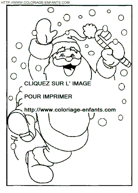 coloriage Fetes Noel Papa Noel