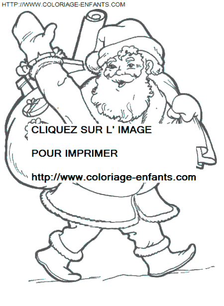 coloriage Fetes Noel Papa Noel