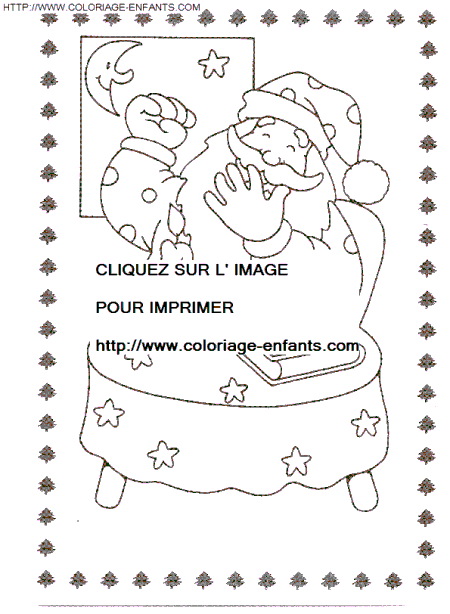 coloriage Fetes Noel Papa Noel