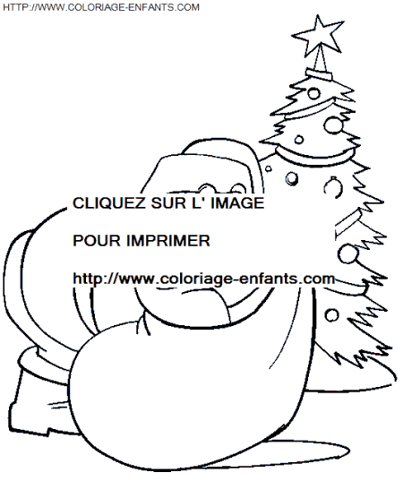 coloriage Fetes Noel Papa Noel