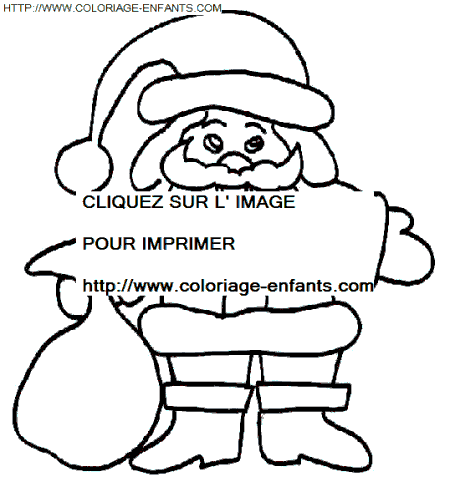 coloriage Fetes Noel Papa Noel