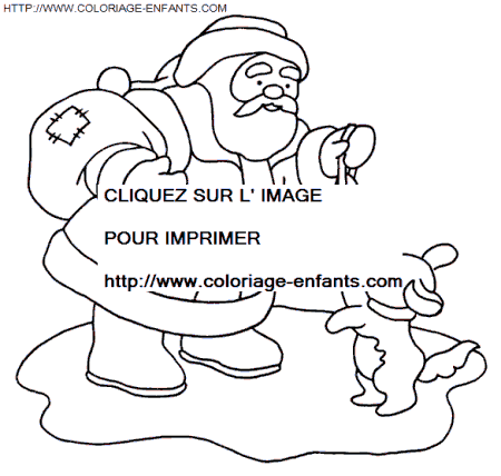 coloriage Fetes Noel Papa Noel