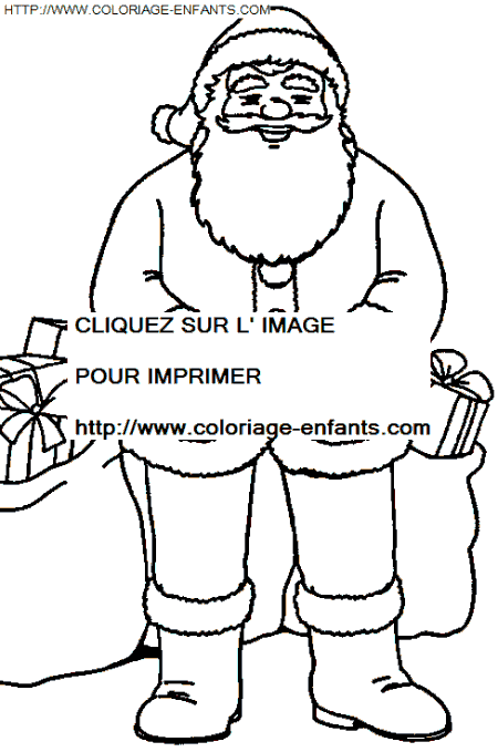 coloriage Fetes Noel Papa Noel