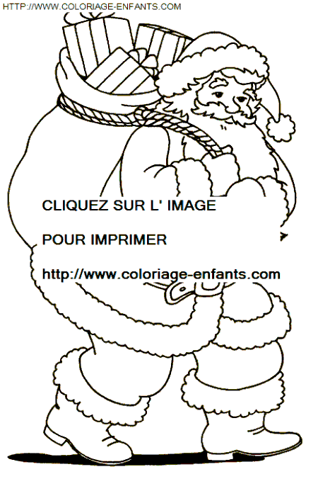 coloriage Fetes Noel Papa Noel