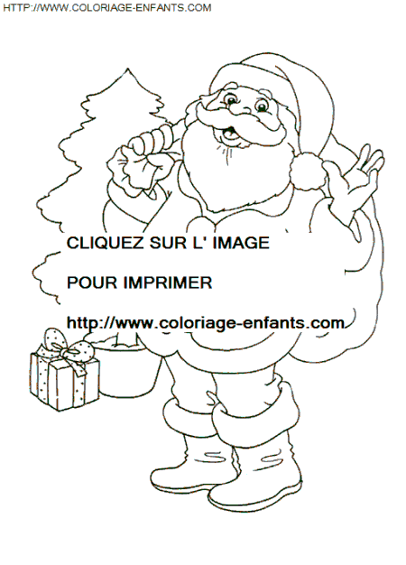 coloriage Fetes Noel Papa Noel