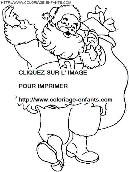 coloriage Fetes Noel Papa Noel