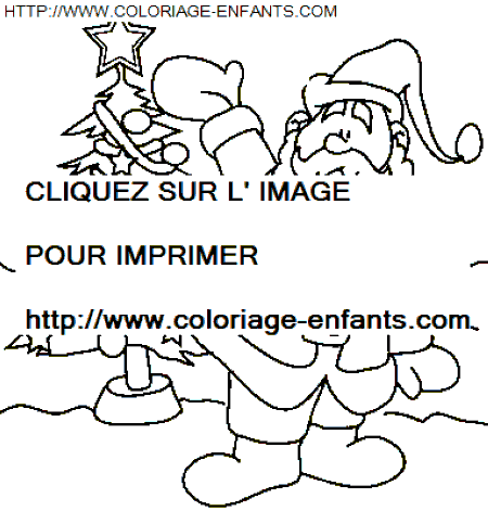 coloriage Fetes Noel Papa Noel