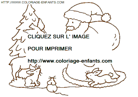 coloriage Fetes Noel Papa Noel