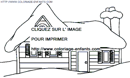 coloriage Fetes Noel Paysages