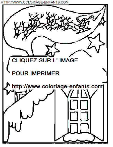 coloriage Fetes Noel Paysages