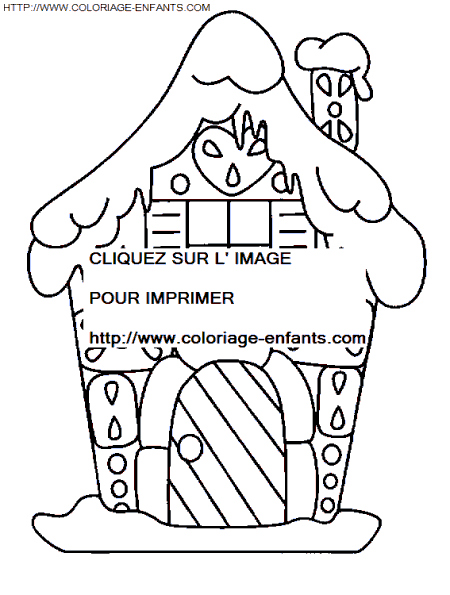 coloriage Fetes Noel Paysages