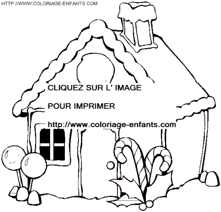 coloriage Fetes Noel Paysages