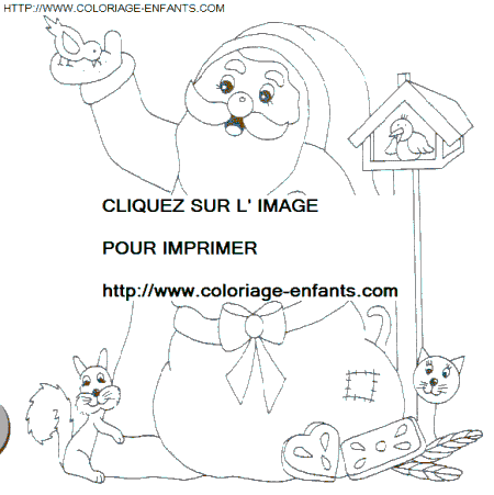 coloriage Fetes Noel Pere Noel Cadeaux