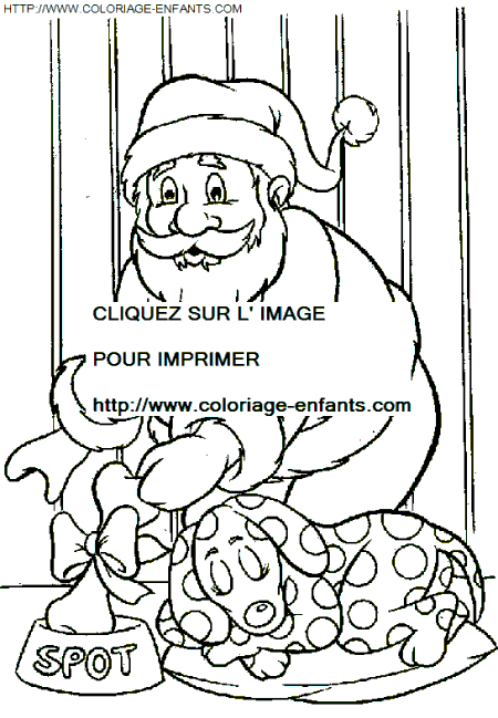 coloriage Fetes Noel Pere Noel Cadeaux