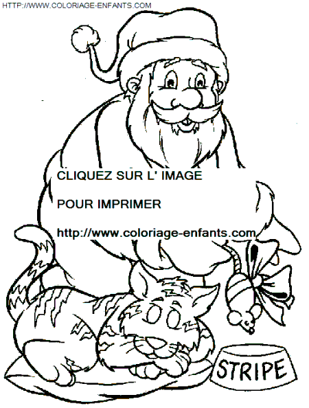 coloriage Fetes Noel Pere Noel Cadeaux