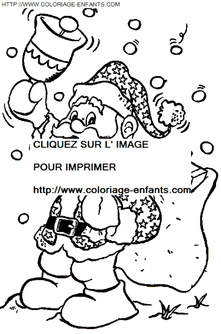 coloriage Fetes Noel Pere Noel Cadeaux