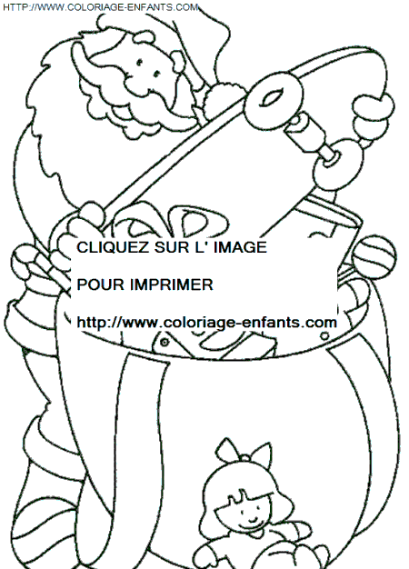 coloriage Fetes Noel Pere Noel Cadeaux