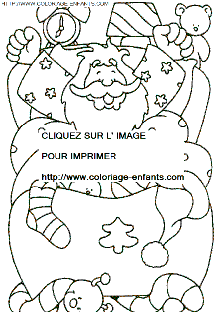 coloriage Fetes Noel Pere Noel Cadeaux