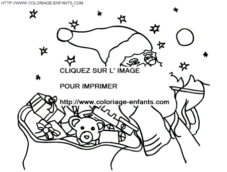 coloriage Fetes Noel Pere Noel Cadeaux