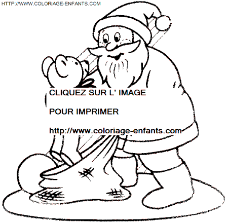 coloriage Fetes Noel Pere Noel Cadeaux