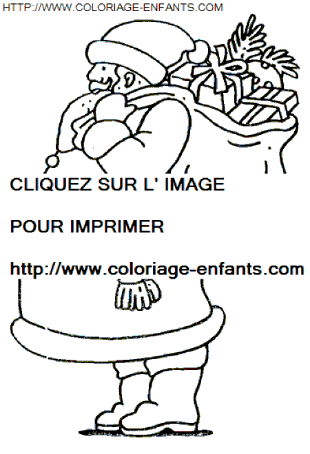 coloriage Fetes Noel Pere Noel Cadeaux