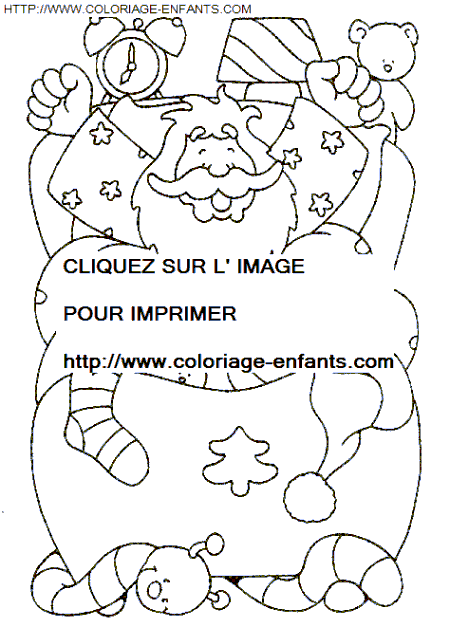 coloriage Fetes Noel Pere Noel Cadeaux