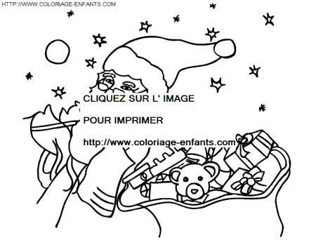 coloriage Fetes Noel Pere Noel Cadeaux