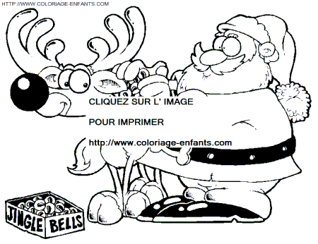 coloriage Fetes Noel Pere Noel Rennes