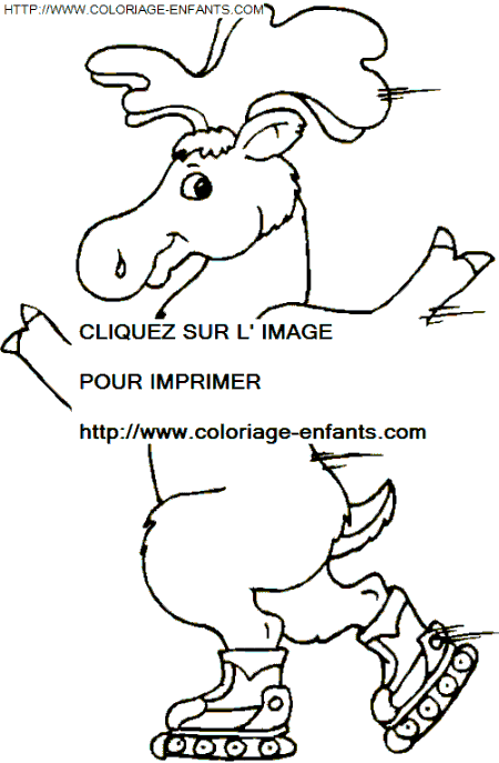 Coloriage Fetes Noel Pere Noel Rennes gratuit à colorier  Fetes Noel