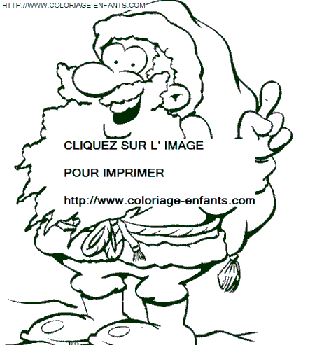 coloriage Fetes Noel Pere Noel Rigolo