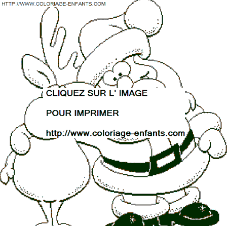 coloriage Fetes Noel Pere Noel Rigolo