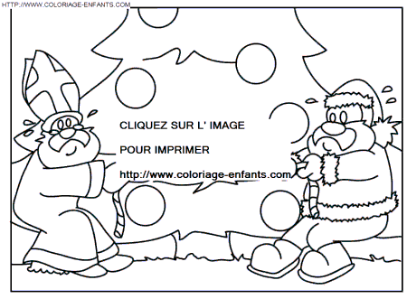 coloriage Fetes Noel Pere Noel Rigolo