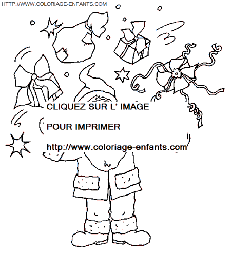 coloriage Fetes Noel Pere Noel Rigolo